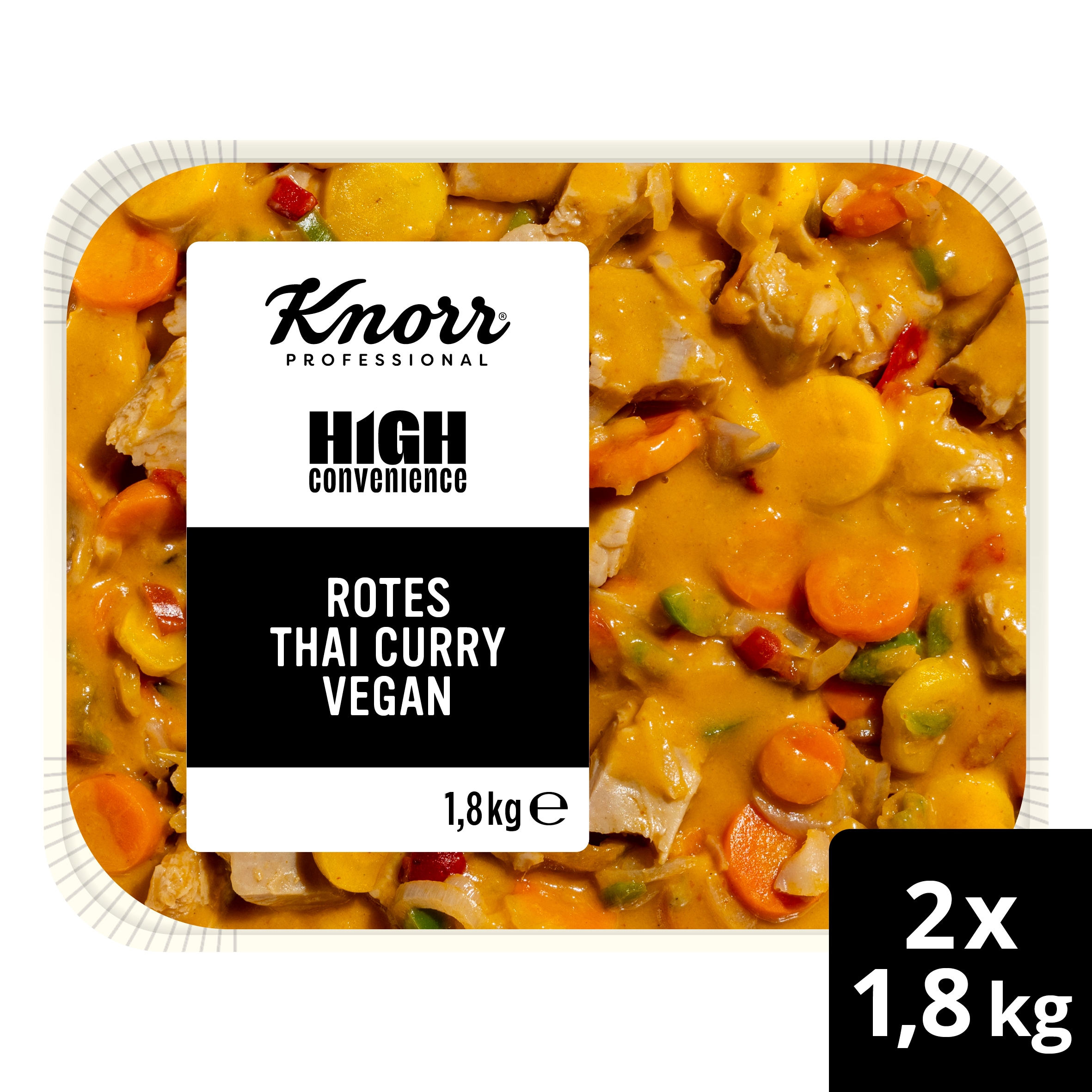 Knorr Professional High Convenience Rotes Thai Curry 1,8 kg - Einfach, vielseitig, flexibel: zum pur servieren, individuell zusammenstellen oder kreativ verfeinern. 

 Perfekt für den Außer-Haus-Markt. 
