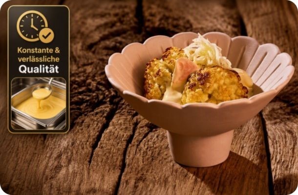 Blumenkohl mit Hollandaise – konstante Qualität und zuverlässige Warmhaltung