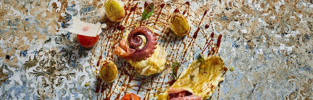 Octopus / Kartoffel / Lauch Octopus / Kartoffel / Lauch