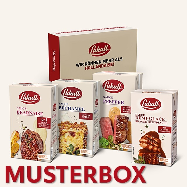 Eine Auswahl hochwertiger Spezialitäten in einer Box