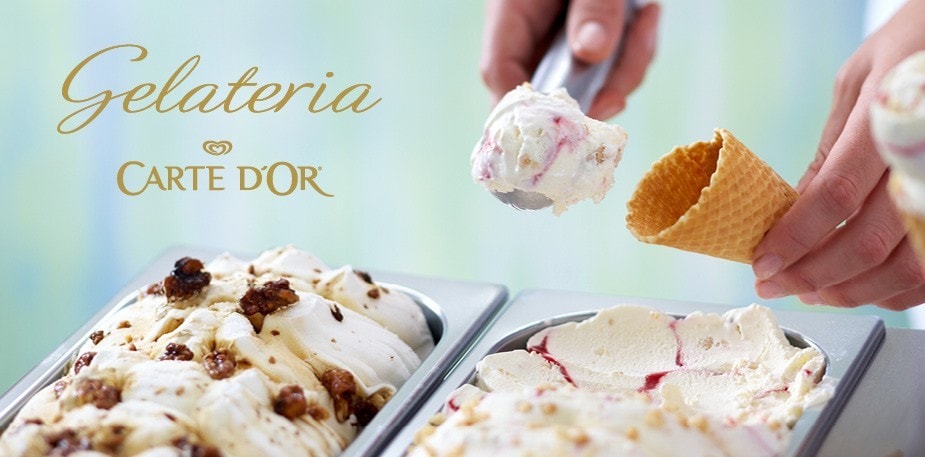 Willkommen bei der Gelateria von Carte D'Or!