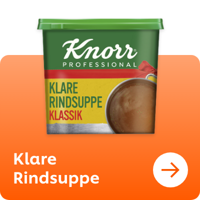 Kräftig und flexibel: Knorr Professional Klare Rindsuppe