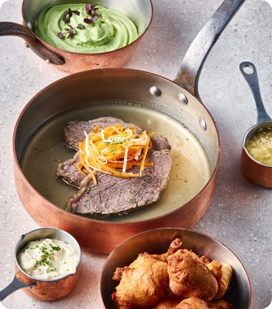 Tafelspitz mit Kartoffel-Donuts