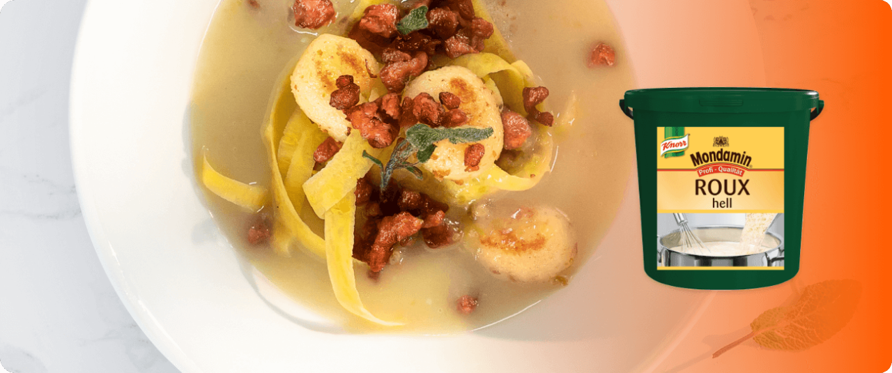 Stabil und vollmundig: Mondamin Roux Klassische Mehlschwitze hell