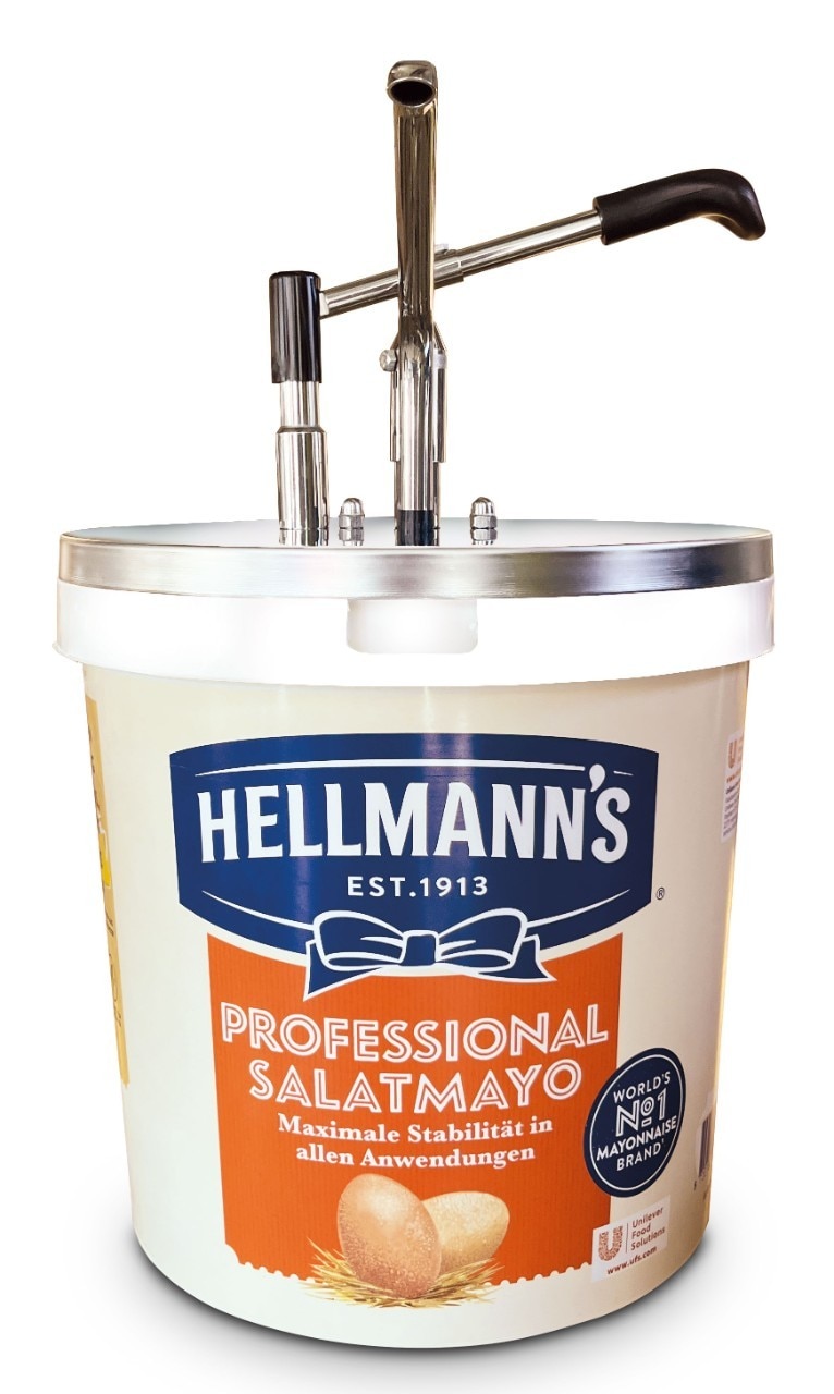 Stahlpumpe-Eimer-Professional-Salatmayo Stahlpumpe-Eimer-Professional-Salatmayo