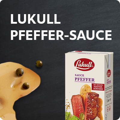 LUKULL Pfeffer Sauce 6x1L LUKULL Pfeffer Sauce 6x1L