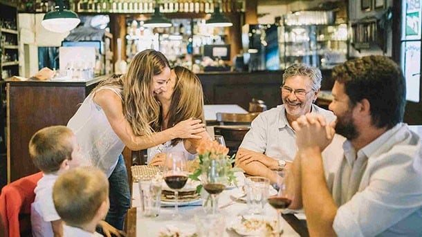 Gäste im Restaurant