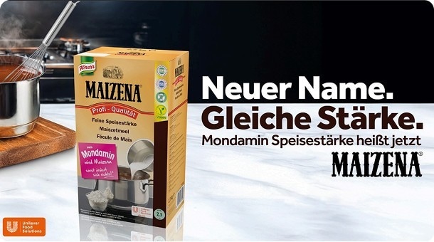 Neuer Name, gleiche Stärke: Aus Mondamin Speisestärke wird Maizena Neuer Name, gleiche Stärke: Aus Mondamin Speisestärke wird Maizena