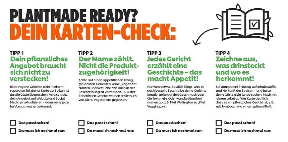 Erfahre wie deine Speisekarte "ready for Veganuary" wird und mach' den Karten-Check
