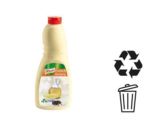 Flasche, Deckel und Papierlabel Flasche, Deckel und Papierlabel